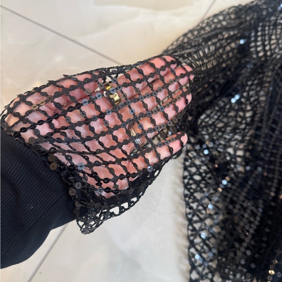 Pilcro Large Black Sequin Women's top over tank - Picture 5 of 6